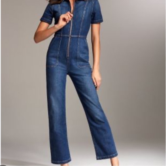 Aritzia Denim Forum The Francoise Jumpsuit, Size XSmall. - Picture 8 of 11